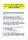 NUR3632 FOUNDATIONS EXAM 2 STUDY- COMPLETE QUESTIONS WITH CORRECT ANSWERS