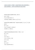 CS6515 EXAM 1 PREP &vert; QUESTIONS AND ANSWERS &vert; 2026 UPDATE  &vert; WITH COMPLETE SOLUTION