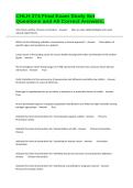 CHLH 274 Final Exam Study Set Questions and All Correct Answers&period;