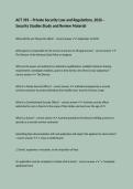 ACT 393 &ndash; Private Security Law and Regulations&comma; 2026 &ndash; Security Studies Study and Review Material