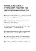 NCCER ELECTRICAL LEVEL 2 COMPREHENSIVE STUDY GUIDE 2026 VERIFIED QUESTIONS AND SOLUTIONS