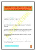 PEL ALL INFO 184 EXAM QUESTIONS AND ANSWERS&period; VERIFIED 2026&period;