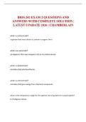 BIOS 242 EXAM 2 QUESTIONS AND ANSWERS WITH COMPLETE SOLUTION &vert; LATEST UPADATE 2026 &vert; CHAMBERLAIN