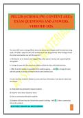 PEL 238 &lpar;SCHOOL SW&rpar; CONTENT AREA EXAM QUESTIONS AND ANSWERS&period; VERIFIED 2026&period;