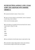 NCCER ELECTRICAL MODULE 2 LEVEL 2 EXAM SCRIPT 2026 QUESTIONS WITH ANSWERS GRADED A&plus;