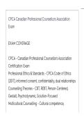 CPCA EXAM Canadian Professional Counsellors Association Exam ACTUAL EXAM ALL QUESTIONS AND CORRECT ANSWERS LATEST UPDATE THIS YEAR-JUST RELEASED&period;pdf  1