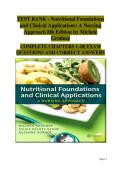 Verified Q&A Test Bank for Nutritional Foundations and Clinical Applications &ndash; A Nursing Approach&comma; 8th Edition