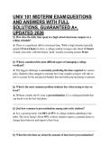 UNIV 101 MIDTERM EXAM QUESTIONS AND ANSWERS WITH FULL SOLUTIONS&comma; GUARANTEED A&plus;&comma; UPDATED 2026
