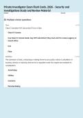 Private Investigator Exam Flash Cards&comma; 2026 &ndash; Security and Investigations Study and Review Material