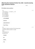 Illinois Security Contractor Practice Test&comma; 2026 &ndash; Security Licensing Study and Review Material