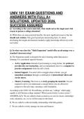 UNIV 101 EXAM QUESTIONS AND ANSWERS WITH FULL A&plus; SOLUTIONS&comma; UPDATED 2026&comma; SUCCESS ASSURED