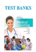 Pearson Comprehensive Medical Assisting Administrative and Clinical Competencies Test Bank &ndash; Updated Latest 2025&ndash;2026 Edition&period; Complete Chapter-by-Chapter Questions&comma; Answers and Detailed Rationales for CMA Exam Success&period; Fully Revised for Administrative an