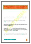 SSM TEST REVIEW EXAM QUESTIONS AND ANSWERS&period; VERIFIED 2026&period;