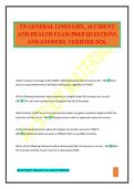 TX GENERAL LINES LIFE&comma; ACCIDENT AND HEALTH EXAM PREP QUESTIONS AND ANSWERS&period; VERIFIED 2026&period;
