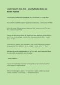Level 3 Security Test&comma; 2026 &ndash; Security Studies Study and Review Material