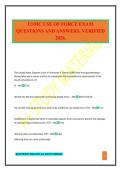 USMC USE OF FORCE EXAM QUESTIONS AND ANSWERS&period; VERIFIED 2026&period;