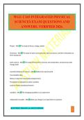 WGU C165 INTEGRATED PHYSICAL SCIENCES EXAM QUESTIONS AND ANSWERS&period; VERIFIED 2026&period;