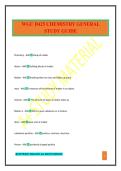 WGU D425 CHEMISTRY GENERAL STUDY GUIDE