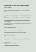 Security Practice Test&comma; 2026 &ndash; Security Studies Study and Review Material