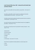 Level II Security Officer Exam&comma; 2026 &ndash; Advanced Security Studies Study and Review Material
