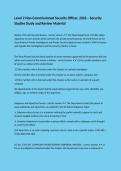 Level 2 Non-Commissioned Security Officer&comma; 2026 &ndash; Security Studies Study and Review Material