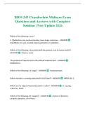 BIOS 242 Chamberlain Midterm Exam Questions and Answers with Complete Solution &vert; New Update 2026 