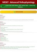 NR507- Advanced Pathophysiology 50&plus; &lpar;Latest 2025-2026 Edition&rpar; 100&percnt; Verified Q&A &plus; Answer Key Solutions
