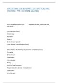 CSE 230 FINAL &vert; 2026 UPDATE &vert; 176 QUESTIONS AND ANSWERS &vert; WITH COMPLETE SOLUTION