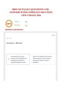 BIOS 242 EXAM 3 QUESTIONS AND ANSWERS WITH COMPLETE SOLUTION &vert; NEW UPDATE 2026 