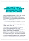 CMIT EXAM &lpar;200 MULTIPLE CHOICE&rpar;QUESTIONS  AND ANSWERS WITH CORRECT  SOLUTIONS   GRADED A&plus; 100&percnt; COMPLETE