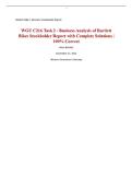 WGU C216 Task 2 - Business Analysis of Bartlett Bikes Stockholder Report with Complete Solutions &vert; 100&percnt; Correct