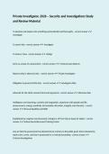 Private Investigator&comma; 2026 &ndash; Security and Investigations Study and Review Material