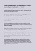 Private Investigator License Test Study Guide&comma; 2026 &ndash; Security and Investigations Study and Review Material
