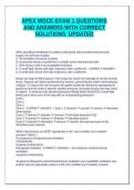 APEX MOCK EXAMS &plus; VALLEY PRE-COURSE EXAM QUESTIONS AND ANSWERS WITH ACCURATE SOLUTIONS 100&percnt; CORRECT GRADED A&plus;