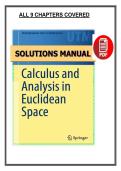 Calculus and Analysis in Euclidean Space &lpar;2016&rpar; - Jerry Shurman - Selected Solutions PDF