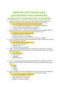 HESI RN EXIT EXAM 2026  QUESTIONS AND ANSWERS  ALREADY VERIFIED BY EXPERTS