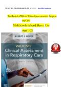 TEST BANK for Wilkins&rsquo; Clinical Assessment in Respiratory Care&comma; 9th Edition by Albert J&period; Heuer&comma; Verified Chapters 1 - 21&vert;&vert; Latest Version updated 2025