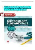 TEST BANK For Microbiology Fundamentals A Clinical Approach&comma; 4th Edition &lpar;Cowan&comma; 2022&rpar;&comma; &vert; Verified Chapters 1 - 22 Updated&comma; Complete Newest Version