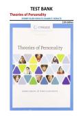 Theories of Personality Test Bank 11th Edition &vert; Sydney Ellen Schultz & Duane P&period; Schultz &vert; All Chapters