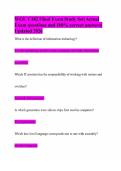 WGU C182 FInal Exam Study Set&vert; Actual Exam questions and 100&percnt; correct answers&vert; Updated 2026