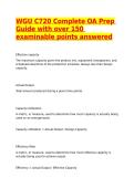 WGU C720 Complete OA Prep Guide with over 150 examinable points answered