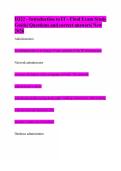 D322 - Introduction to IT - Final Exam Study Guide&vert; Questions and correct answers&vert; New 2026