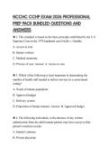 NCCHC CCHP EXAM 2026 PROFESSIONAL PREP PACK BUNDLED QUESTIONS AND ANSWERS