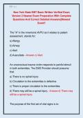 New York State EMT Basic Written Verified Exam  Version 2 Newest Exam Preparation With Complete  Questions And Correct Detailed Answers&vert;&vert;Newest  Exam&excl;&excl; 