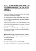 NCLEX ARCHER REVIEW FINAL PAPER 2026 TEST PAPER QUESTIONS AND SOLUTIONS GRADED A&plus;
