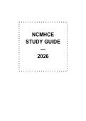 NCMHCE Study Guide 2026 &lpar;57 pages of content&excl;&rpar;