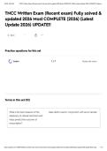 TNCC Written Exam &lpar;Recent exam&rpar; Fully solved & updated 2026 Most COMPLETE &lpar;2026&rpar; &lpar;Latest Update 2026&rpar; UPDATE&excl;&excl;