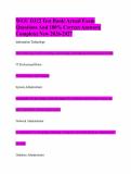 WGU D322 Test Bank&vert; Actual Exam Questions And 100&percnt; Correct Answers&vert; Complete&vert; New 2026-2027