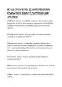 NCMA CPCM EXAM 2026 PROFESSIONAL REVIEW PACK BUNDLED QUESTIONS AND ANSWERS