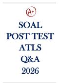 SOAL POST TEST ATLS Q&A 2026